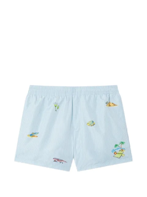 Casablanca striped Phantasmagoria swim shorts