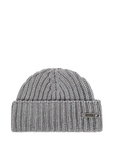 Givenchy safety-pin ribbed beanie hat