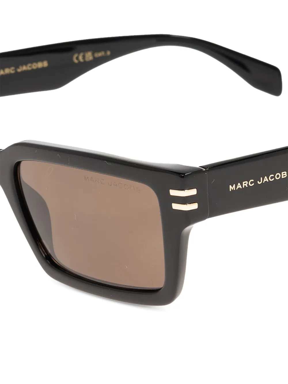 Marc Jacobs Eyewear Zonnebril met rechthoekig montuur Zwart