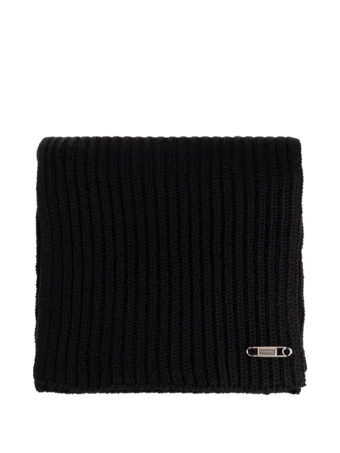Givenchy ribbed-knit safety-pin scarf
