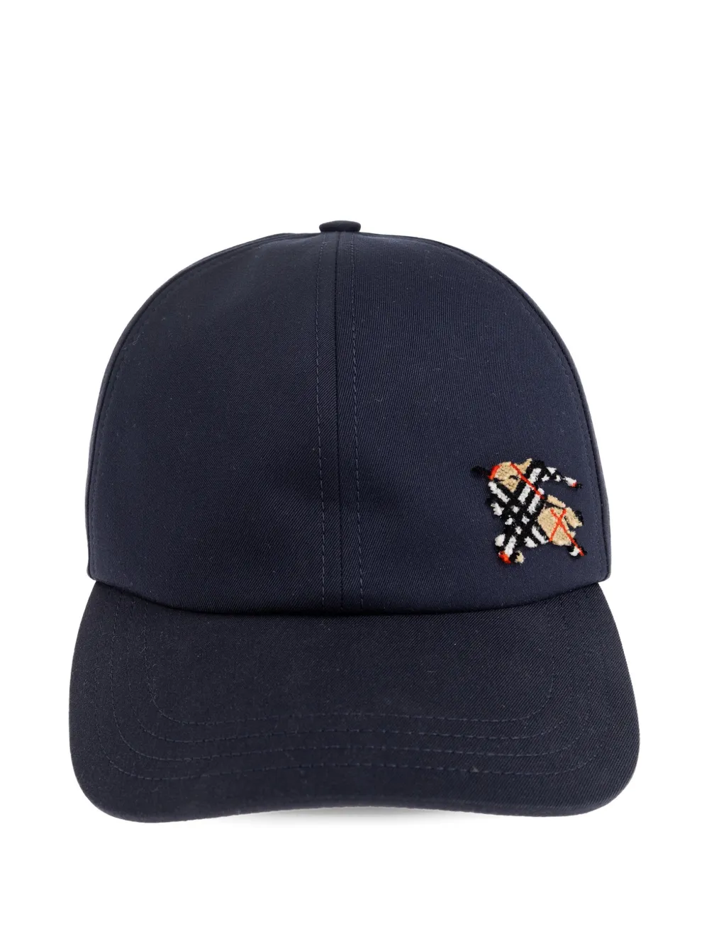 Burberry embroidered baseball cap - Blu
