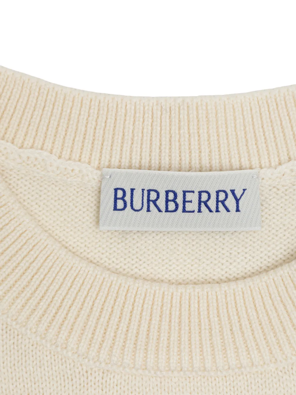 Burberry Kids Trui met logo-intarsia Beige