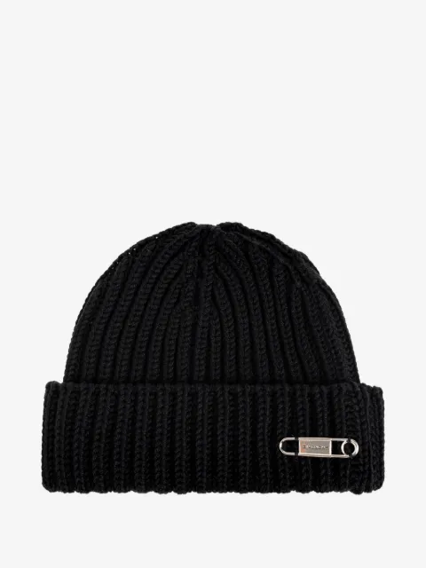 Givenchy gorro tejido de canalé con imperdible