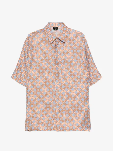 FENDI geometric-print short-sleeve shirt