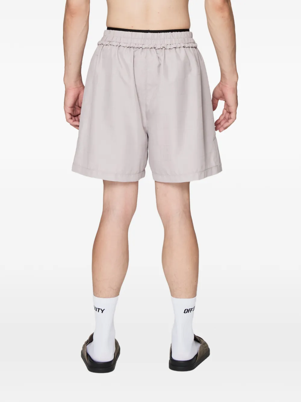 Off Duty Molt shorts met logo-jacquard Grijs