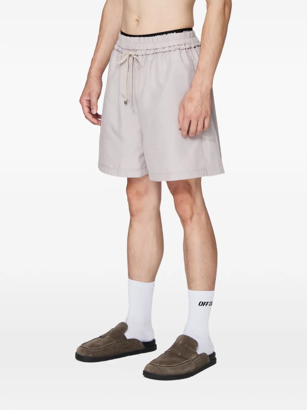 Off Duty Molt shorts met logo-jacquard Grijs