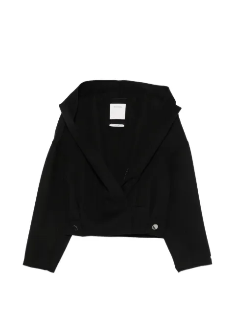 Sportmax hooded cropped coat