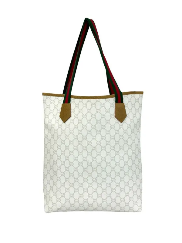 Gucci Pre-Owned 20th Century GG Plus Web Tote Bag | ホワイト 