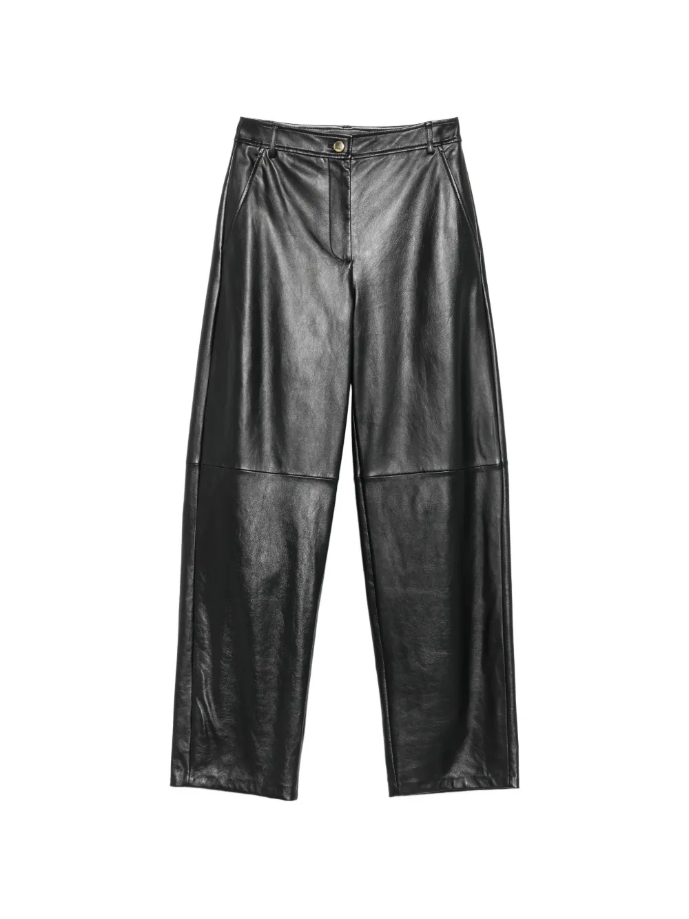 Max Mara Pantaloni Legno a gamba ampia - Nero