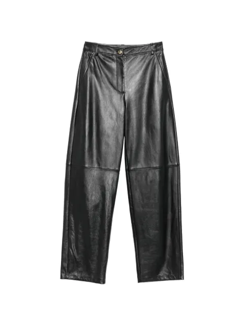 Max Mara Legno wide-leg leather trousers