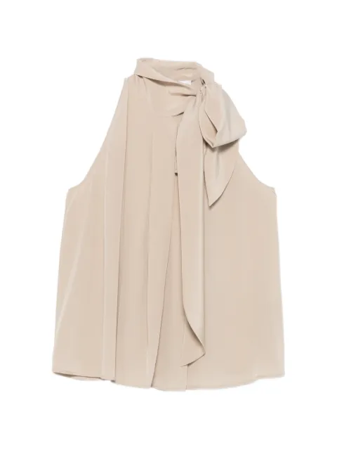 Max Mara بلوزة 'فين' بكسرات وربطة عنق