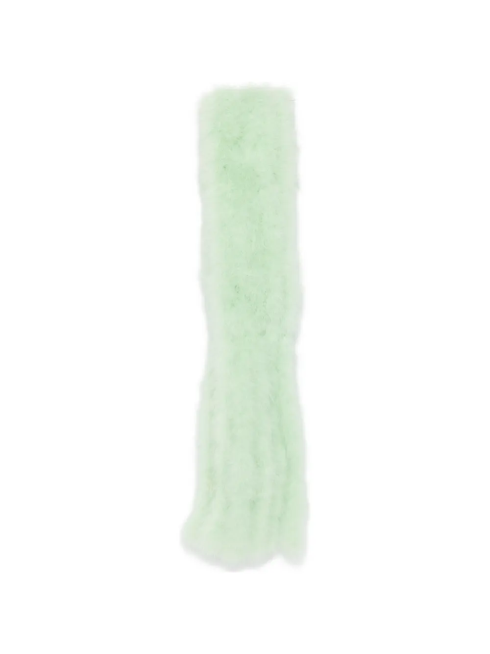 Valentino Garavani feather-trim scarf - Verde