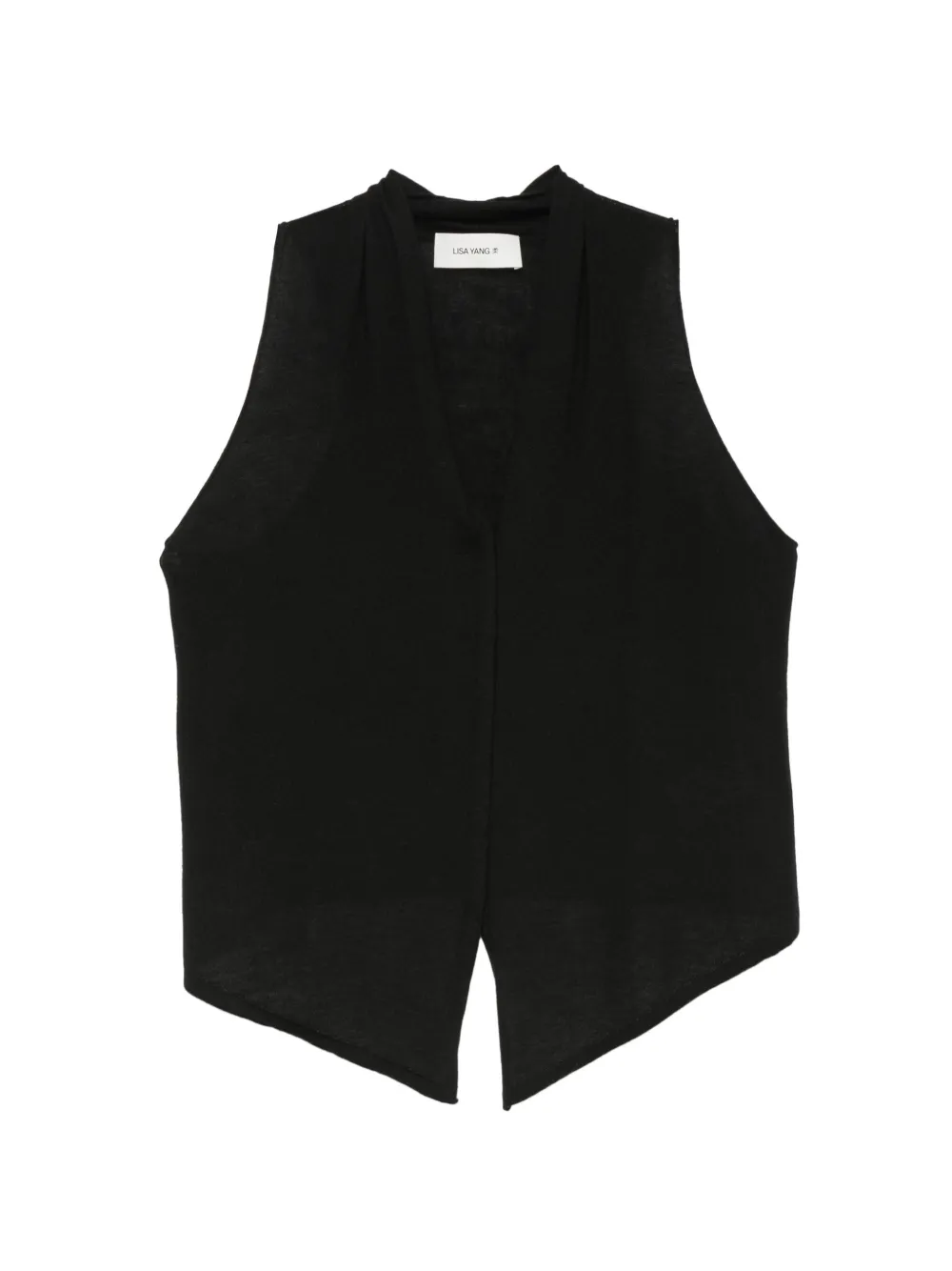 Lisa Yang Paisley V-neck vest - Nero