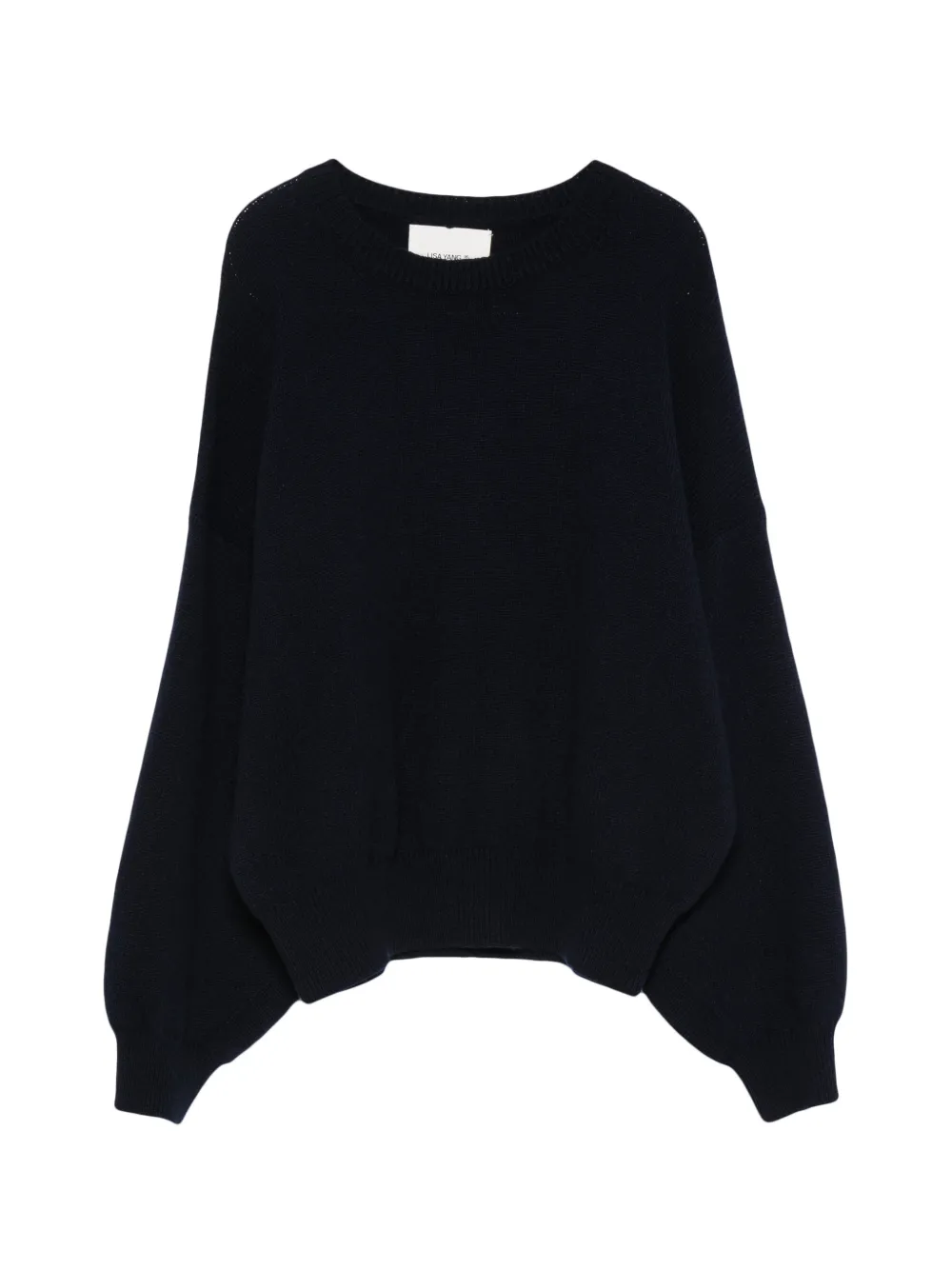 Lisa Yang Veira dropped-shoulder crew-neck sweater - Blue