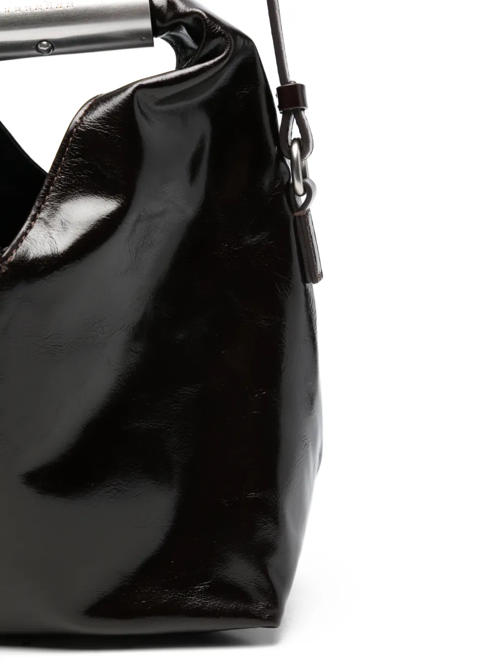MM6 Maison Margiela Japanese lakleren shopper Bruin