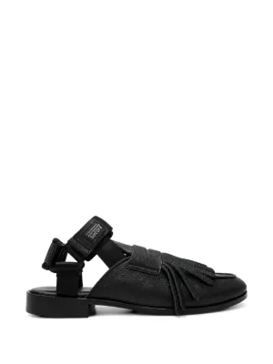 Rick Owens Tractor Chunky Leather Sandals | Black | FARFETCH