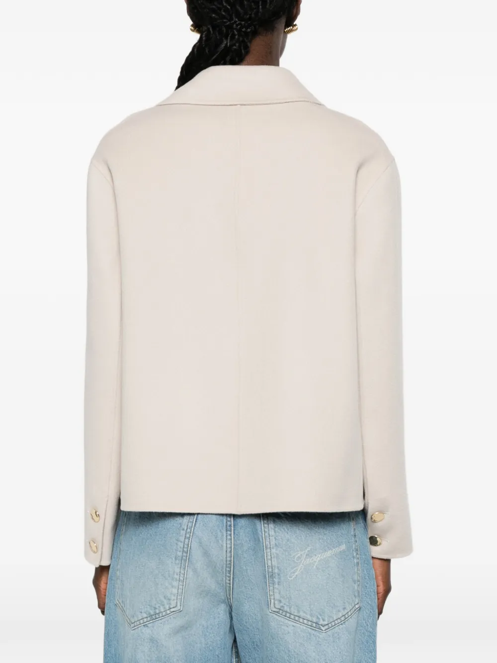 'S Max Mara Jack met borstzak en knoopsluiting Beige