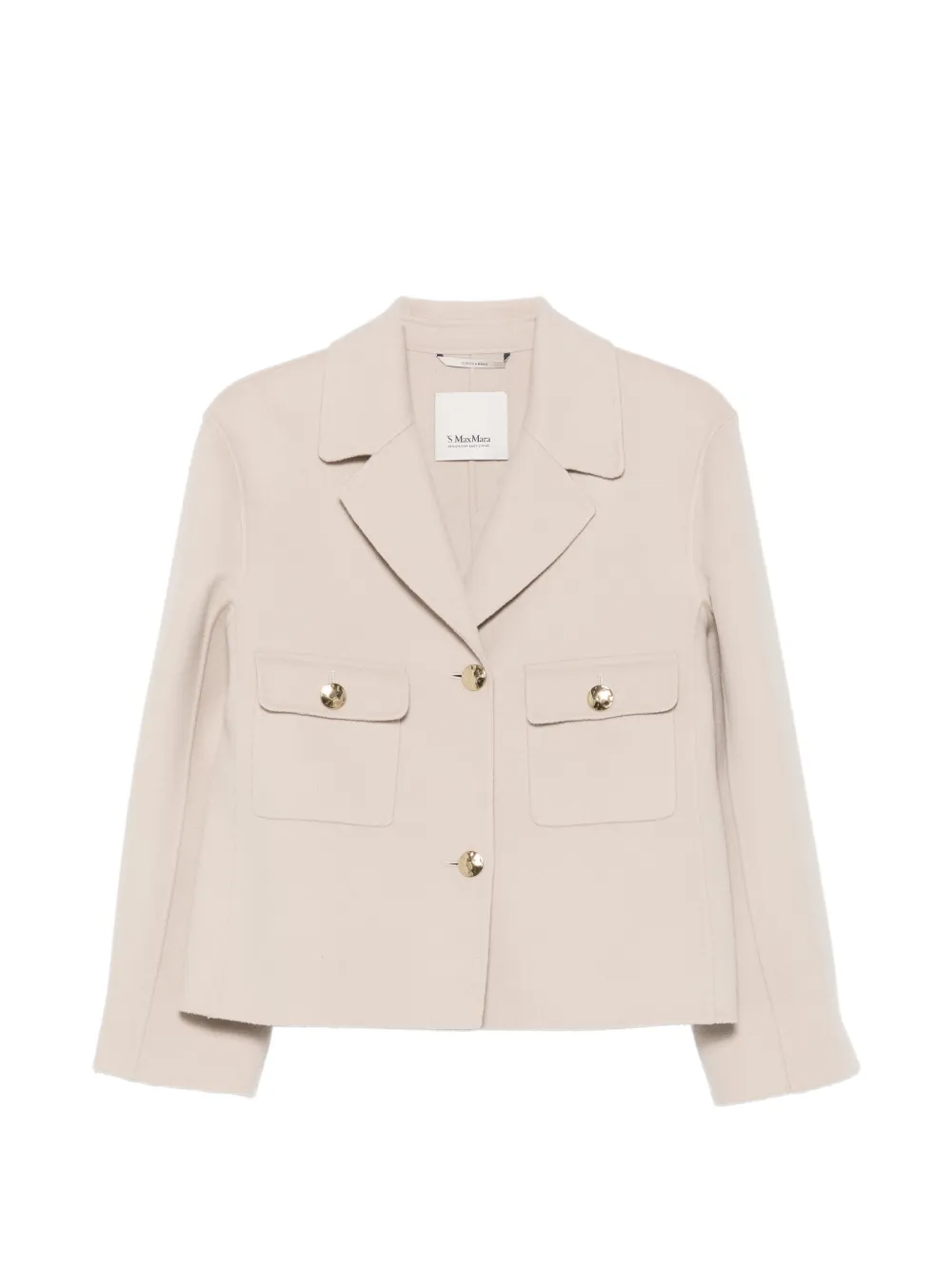 'S Max Mara button-fastening chest-pocket jacket - Neutrals