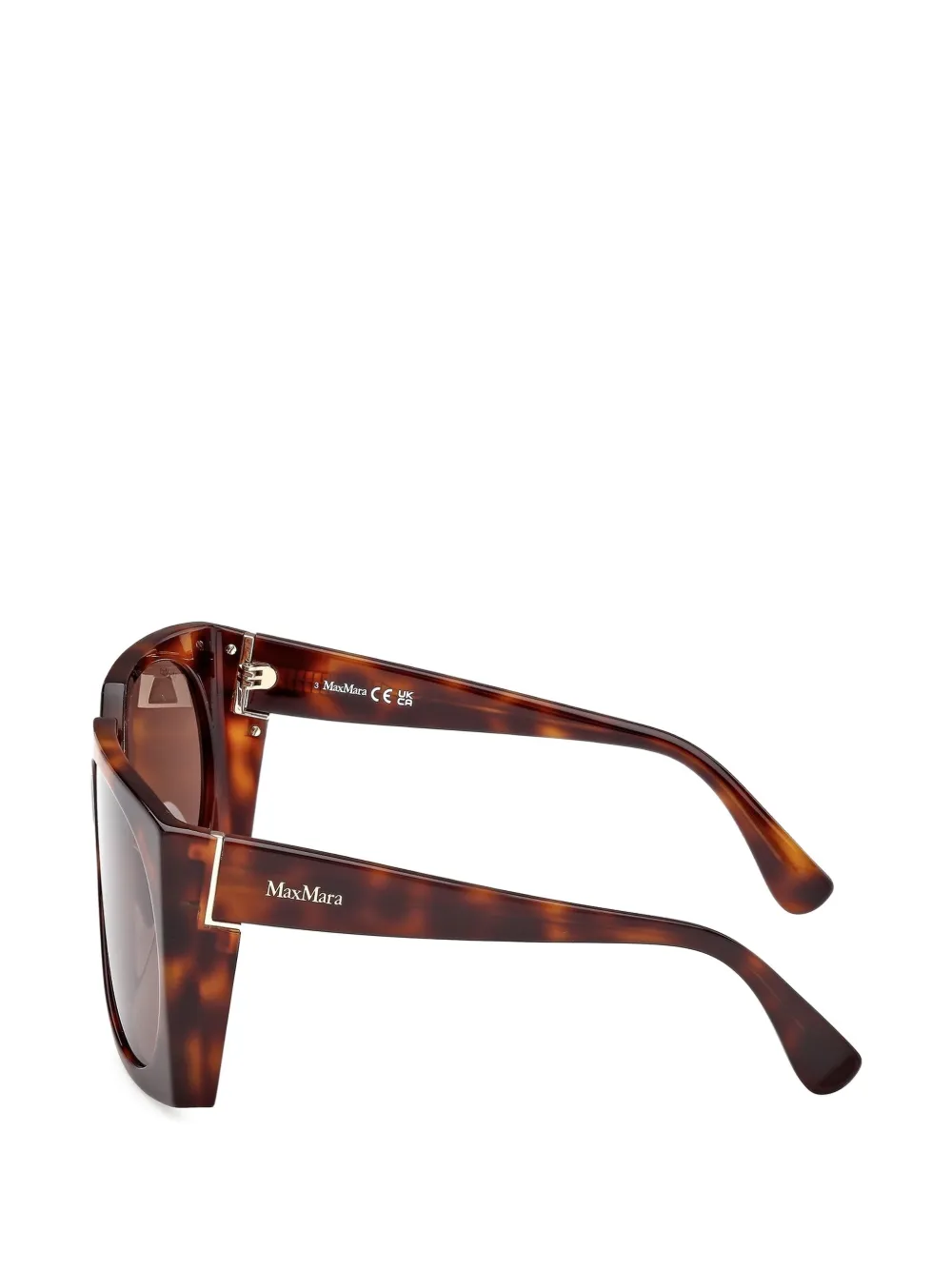 Max Mara Eyewear Zonnebril met vierkant montuur Bruin