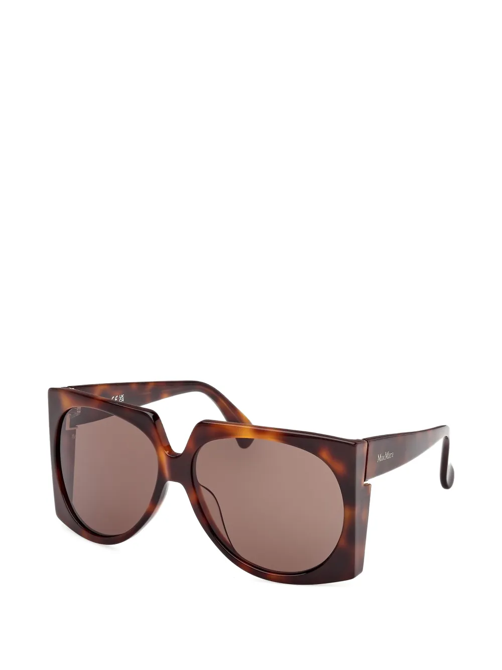 Max Mara Eyewear Zonnebril met vierkant montuur Bruin