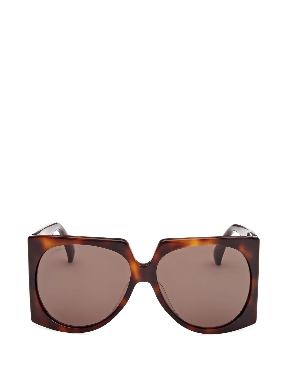 Max Mara Eyewear tortoiseshell-effect square-frame sunglasses - Marrone