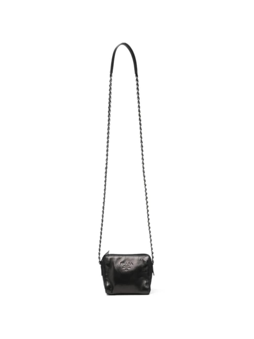 Prada Pre-Owned Borsa a tracolla con catena anni 2000 - Nero