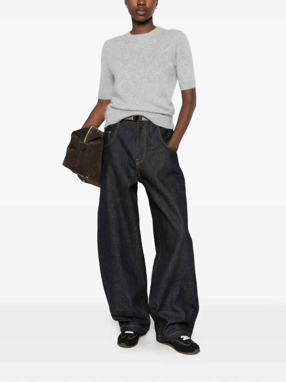 Dorothee Schumacher short-sleeve sweater Grijs