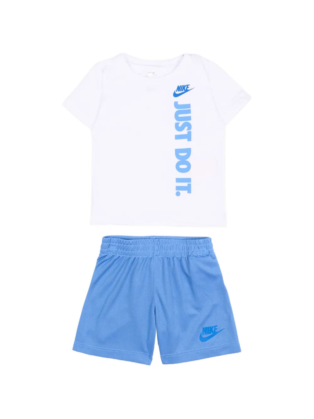 Nike Kids logo-print short-sleeve shorts set - Weiß