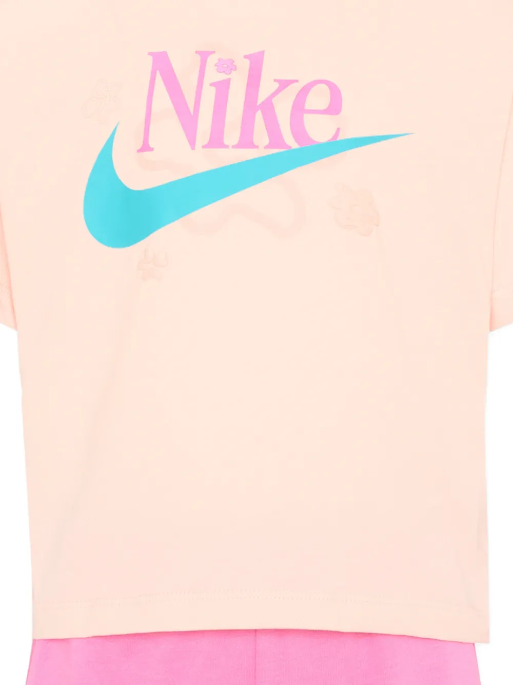 Nike Kids Katoenen trainingspak met logoprint Oranje