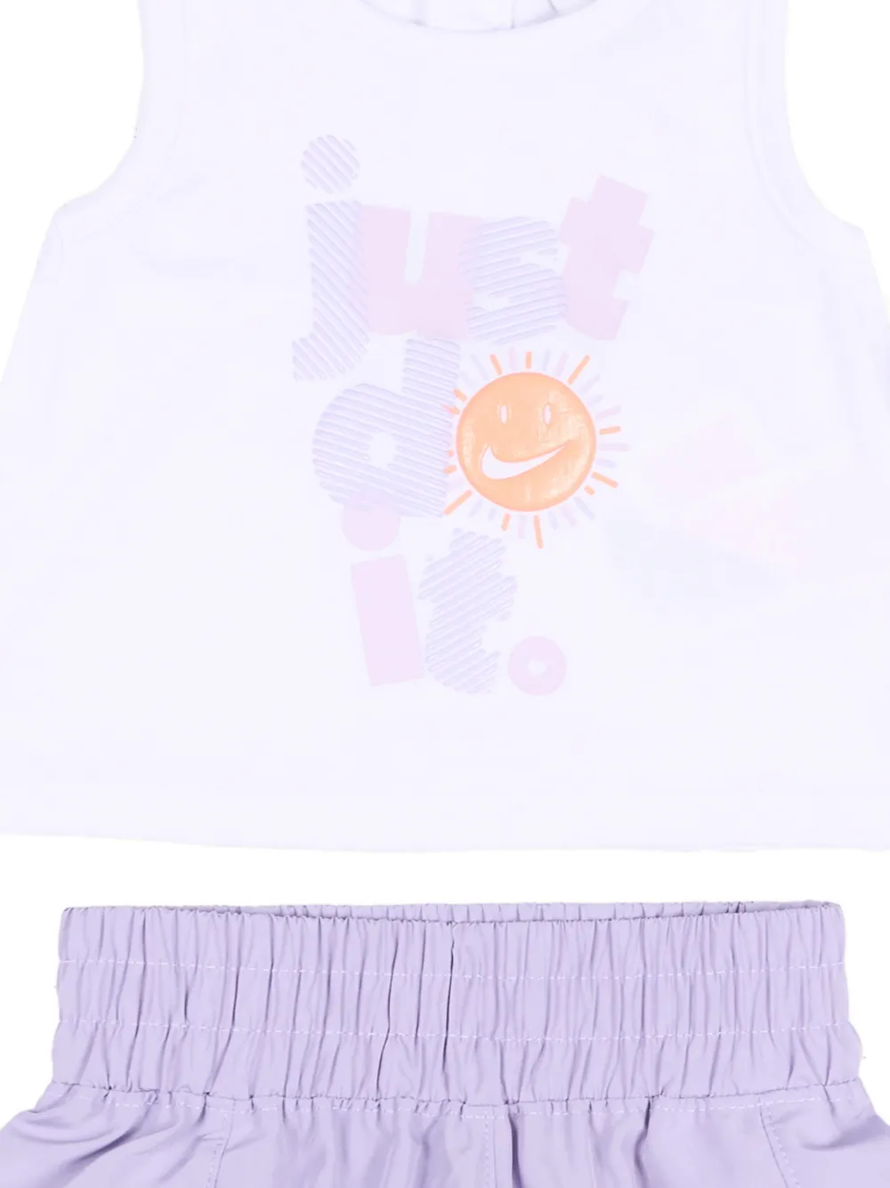 Nike Kids Shorts set met print Paars