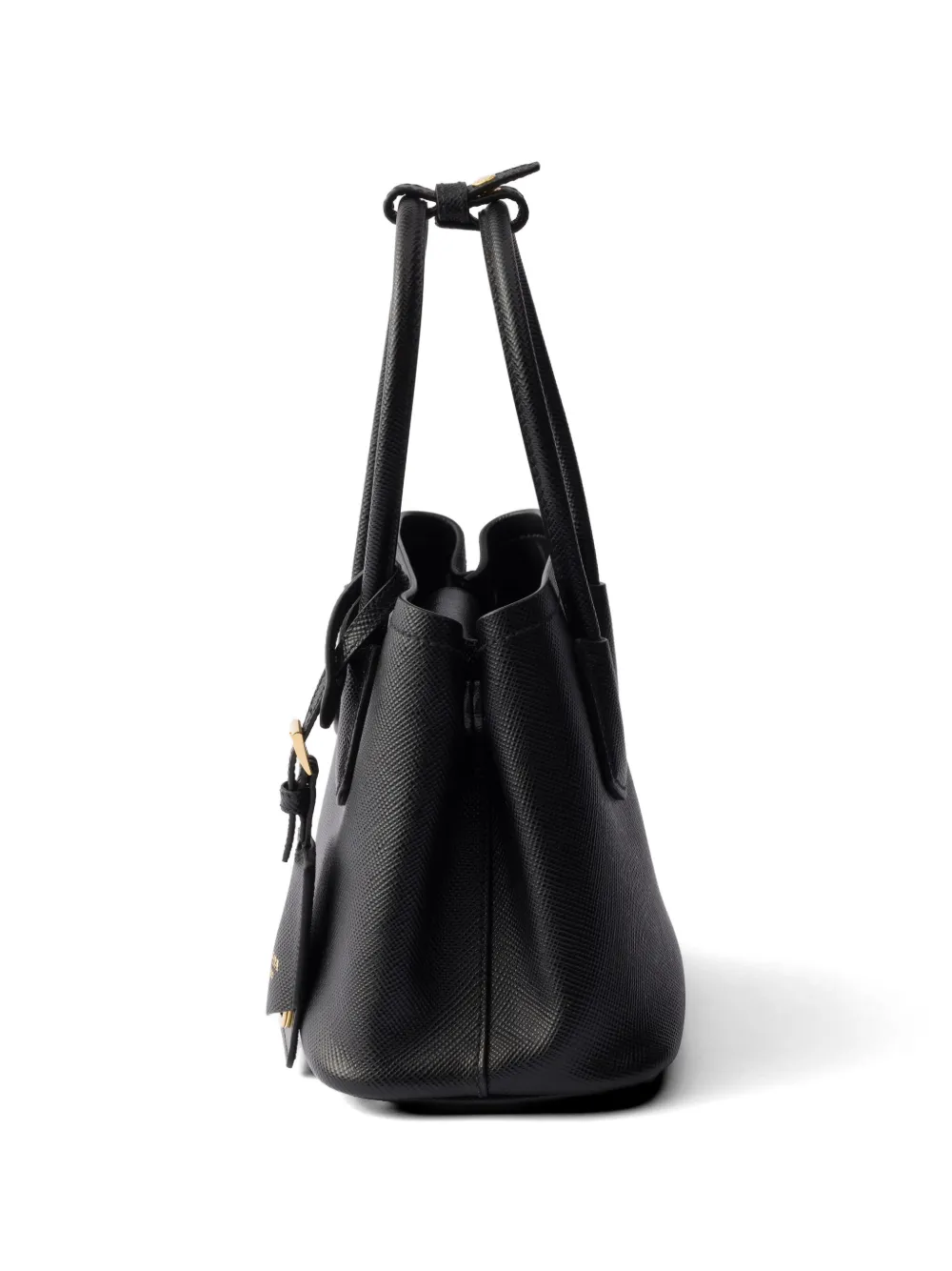 Prada Mini-tas van saffiano leer Zwart