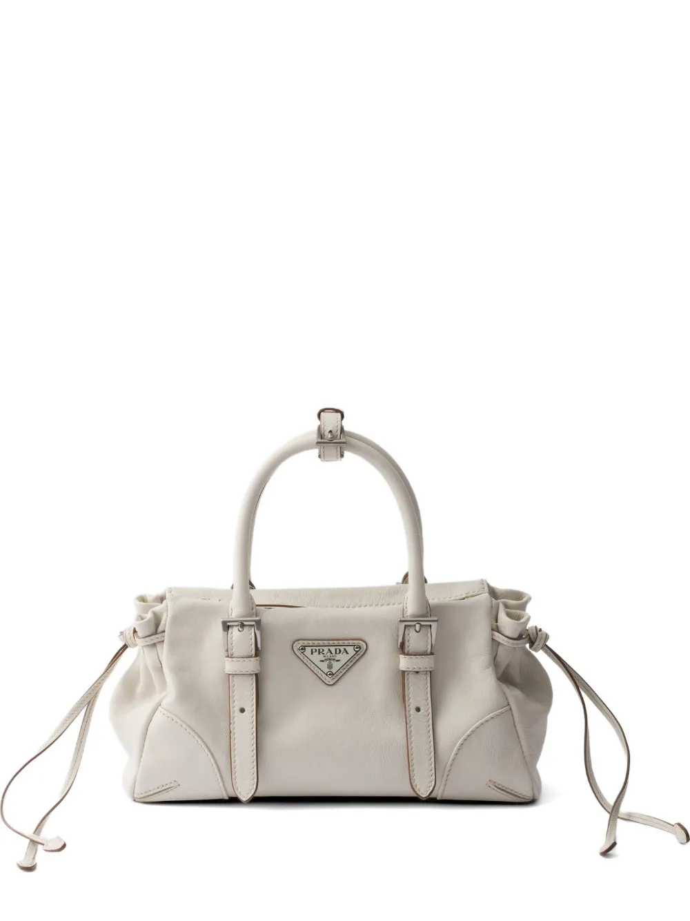 Prada Bonnie small leather bag - Bianco