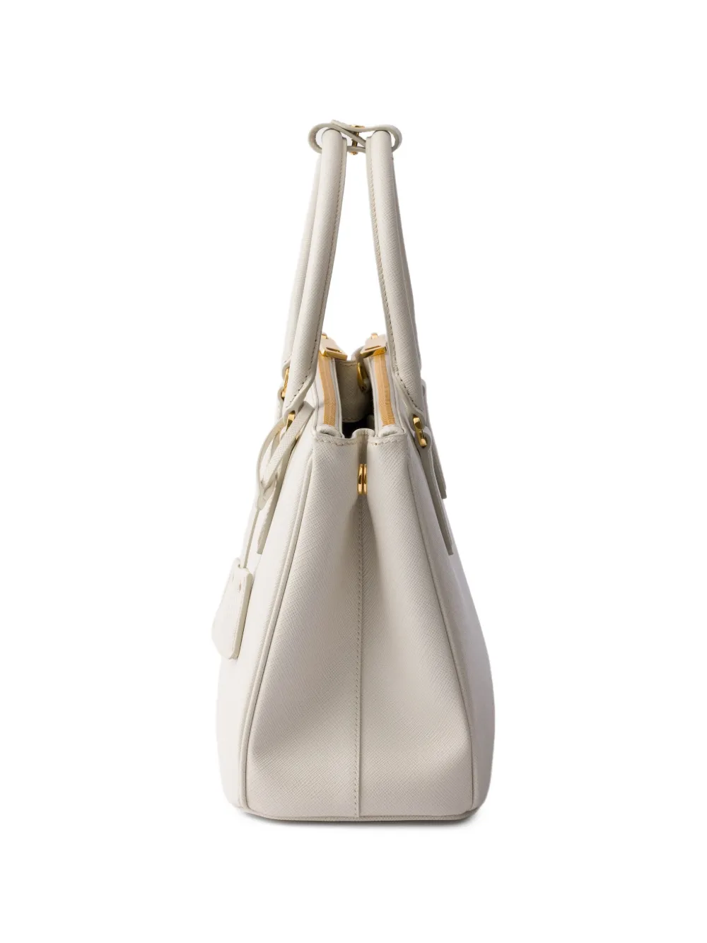 Prada Galleria Saffiano leren shopper Wit