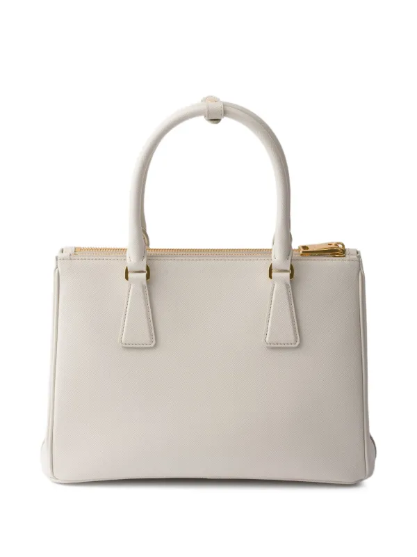 Prada ガレリア サフィアーノレザー バッグ M | ホワイト | FARFETCH JP