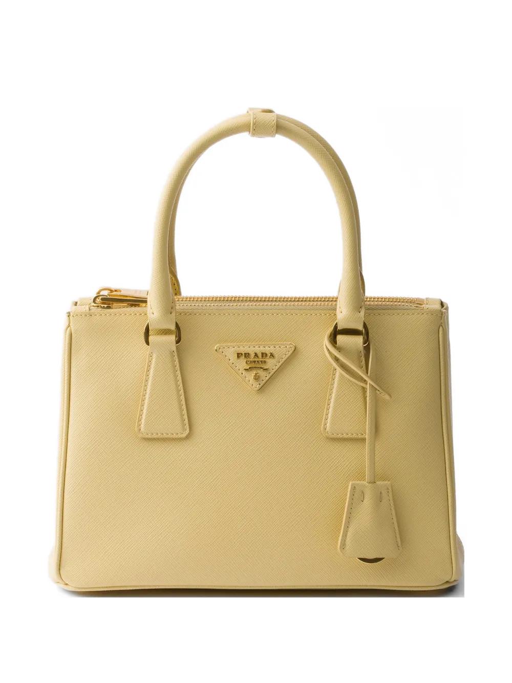 Prada Galleria small Saffiano leather bag - Gelb