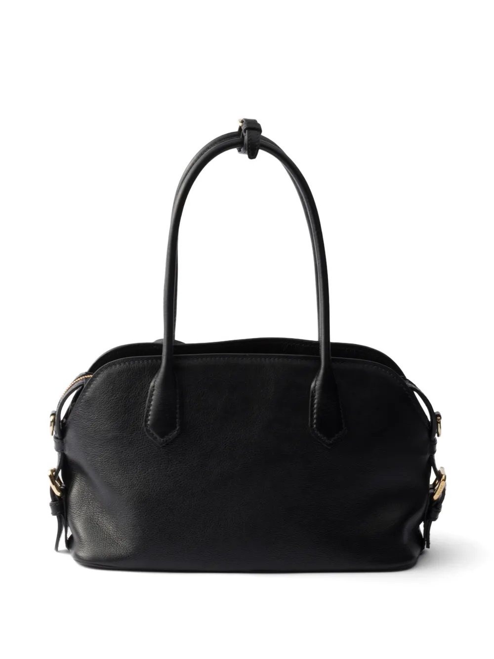 Prada Medium Signet leren shopper Zwart