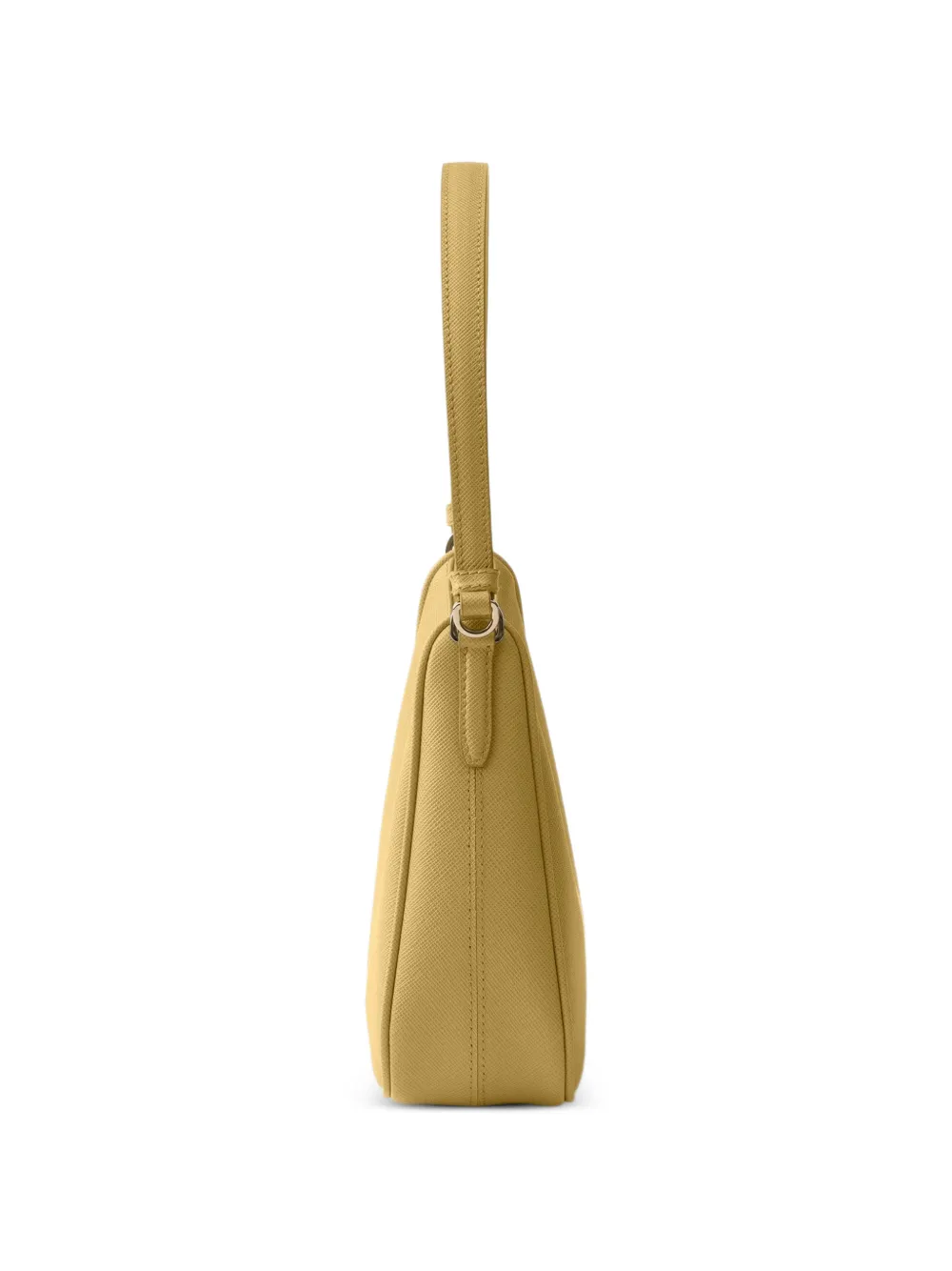 Prada Re-Edition 2005 schoudertas van saffiano leer Geel