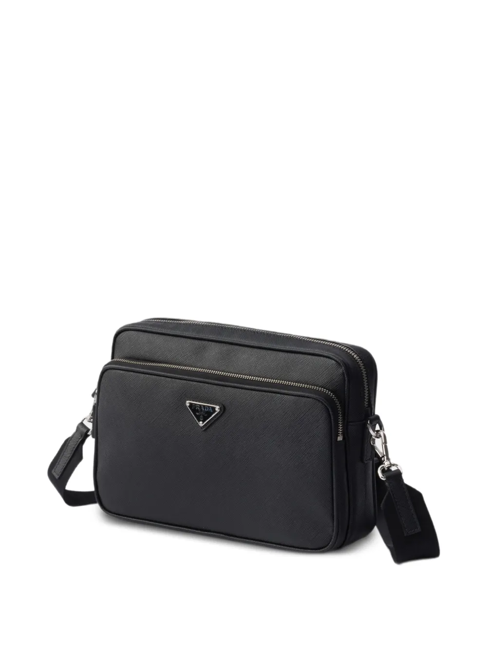 Prada Leren schoudertas Zwart