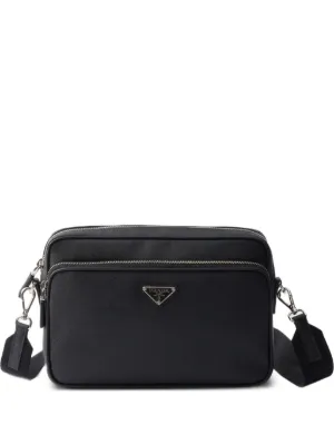Prada レザーショルダーバッグ | ブラック | FARFETCH JP