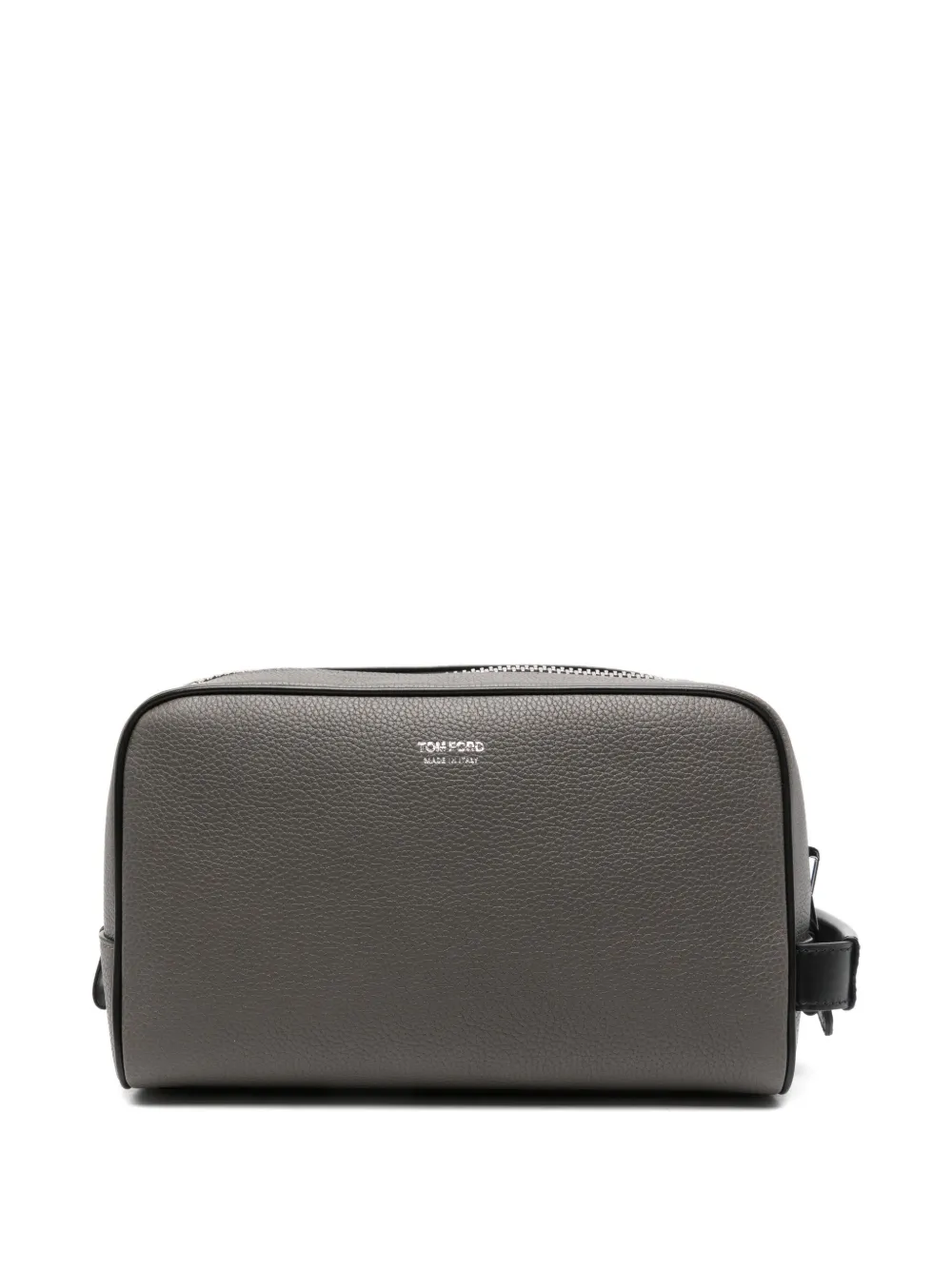TOM FORD grained leather wash bag - Grau