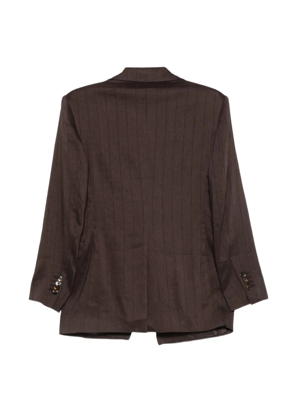 Tagliatore Blazer met krijtstreep en dubbele rij knopen Bruin