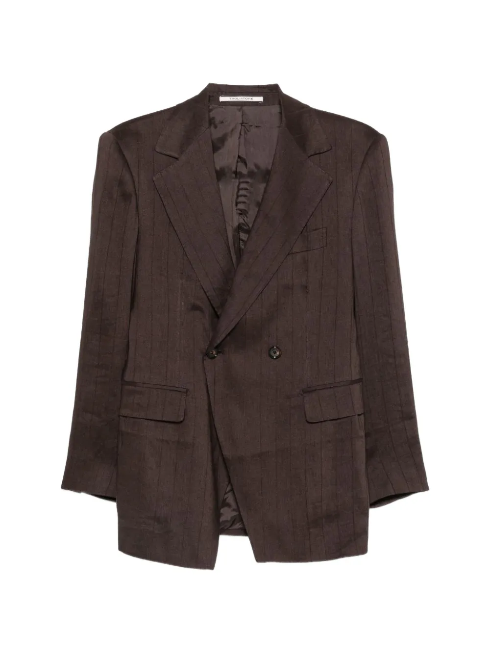 Tagliatore Blazer doppiopetto gessato - Marrone