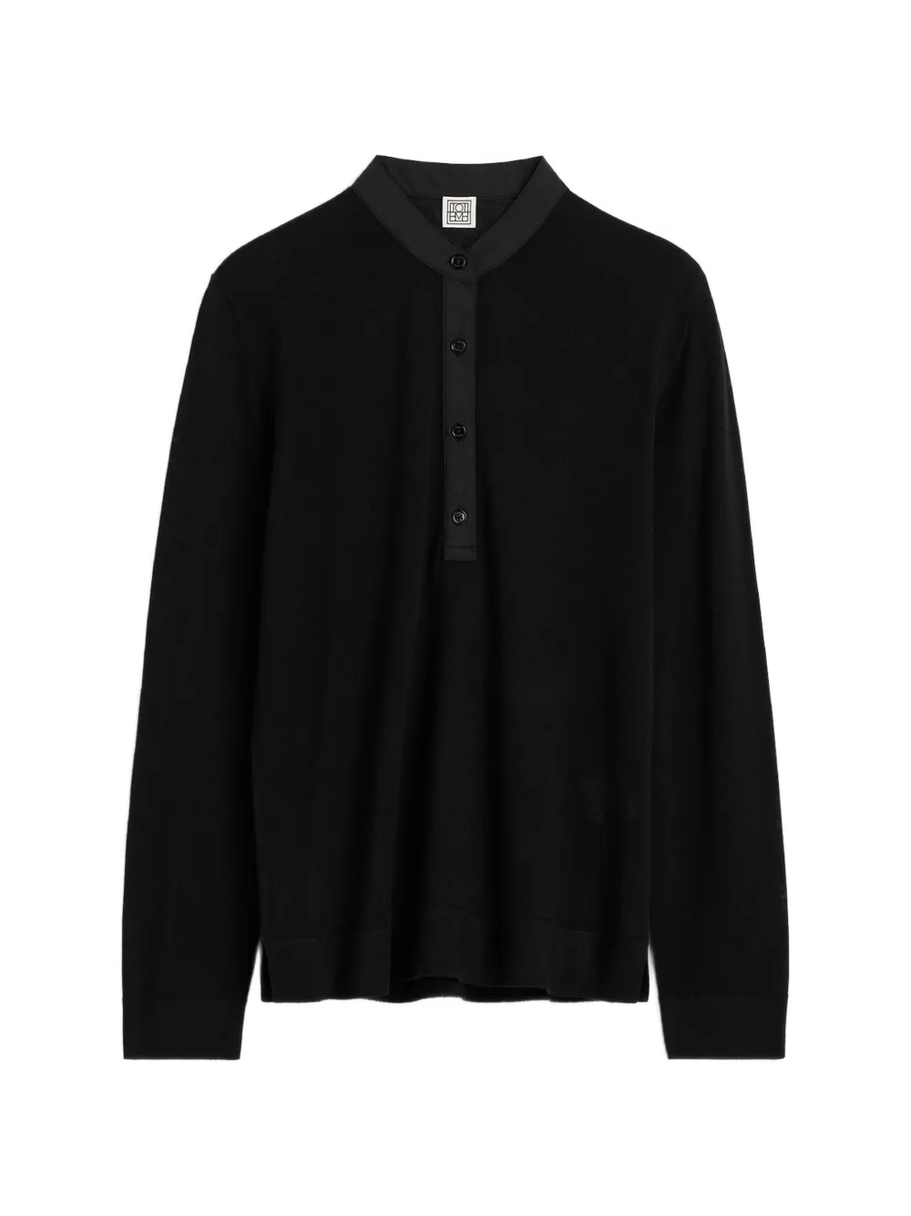 TOTEME Pullover mit Knopfleiste - Schwarz