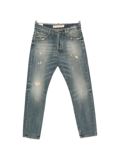 YES LONDON distressed slim jeans