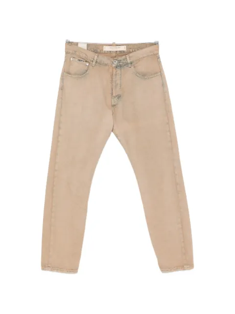 YES LONDON faded straight-leg jeans