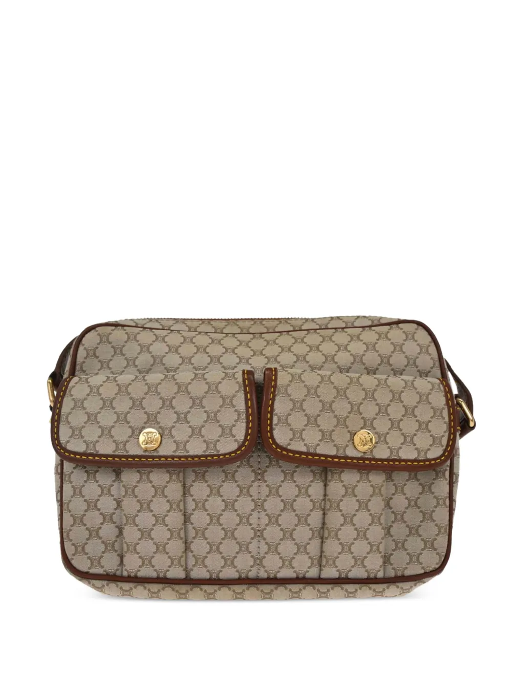 Celine Pre-Owned 1990-2000s Macadam shoulder bag - Neutrals