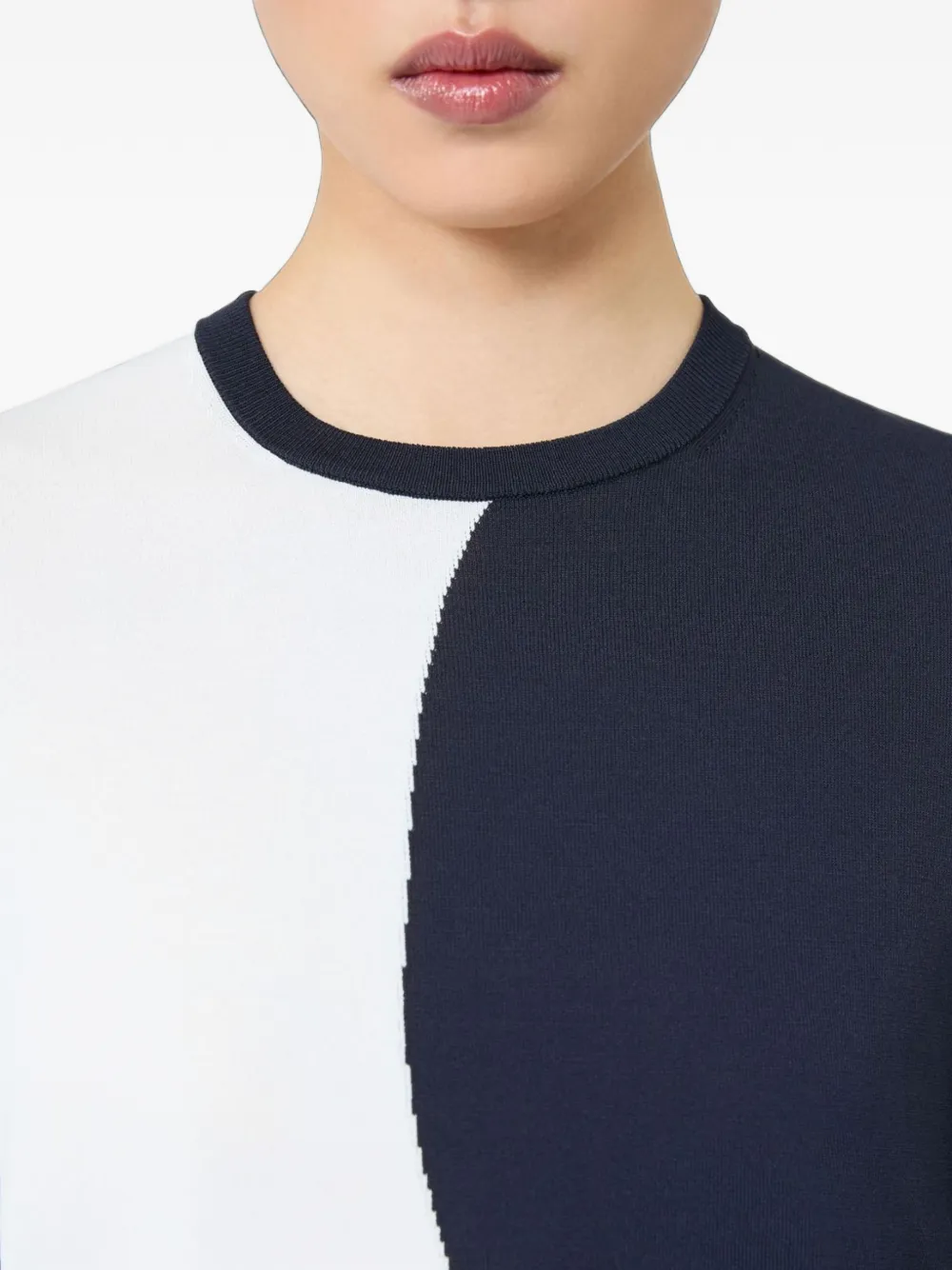 Max Mara Trui met colourblocking Wit