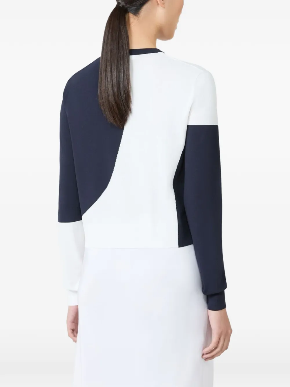 Max Mara Trui met colourblocking Wit