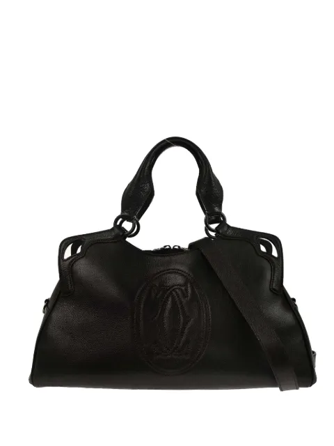 Cartier 2010s Marcello logo-embossed handbag