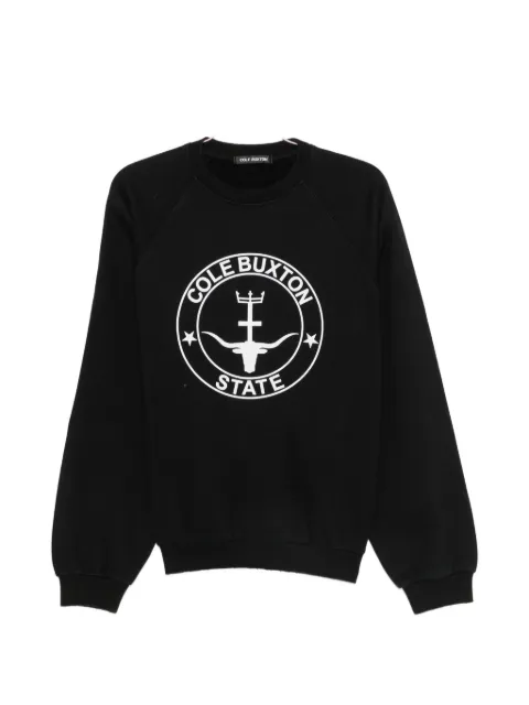 COLE BUXTON logo-print raglan-sleeve sweatshirt